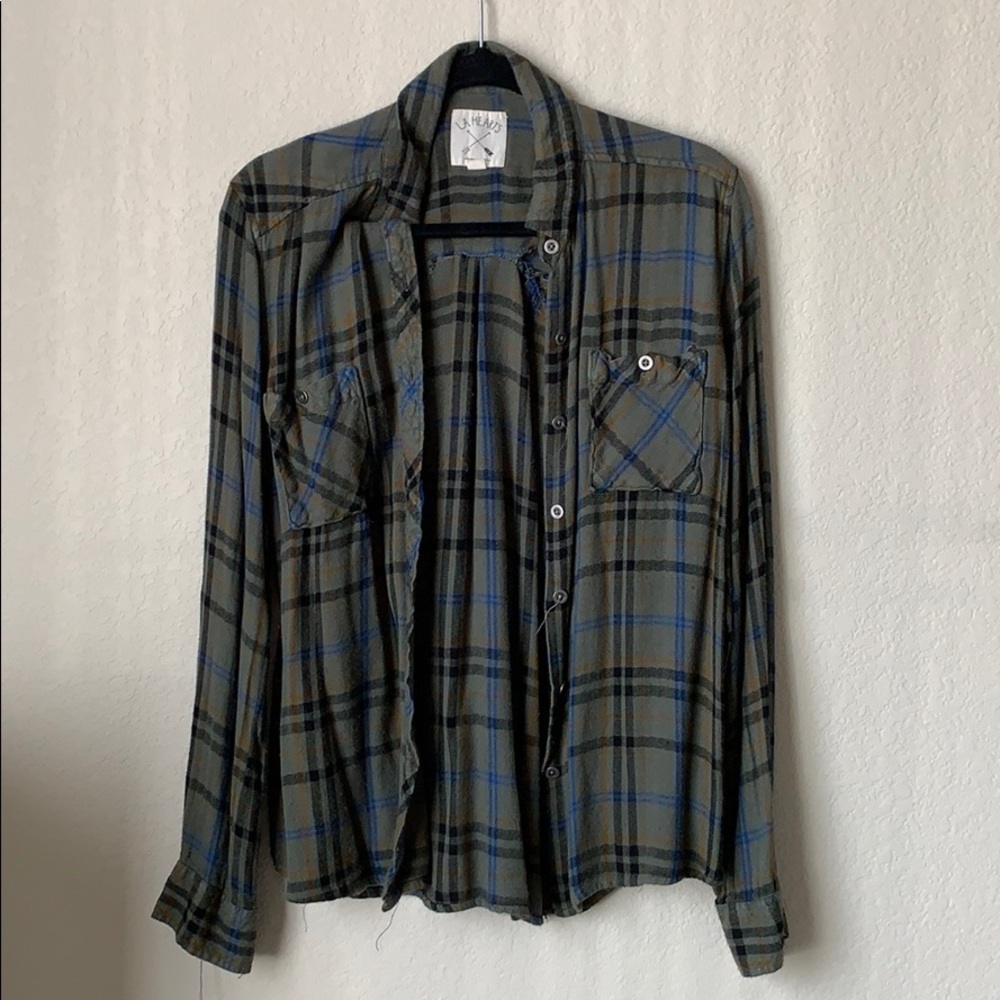 Green Flannel Shirt